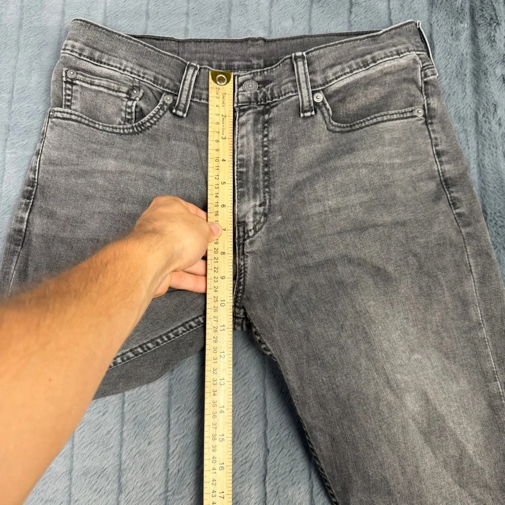 Levis 511 Slim Fit Grey Wash Stretch Denim Jeans Mens 33x34 04511-2139